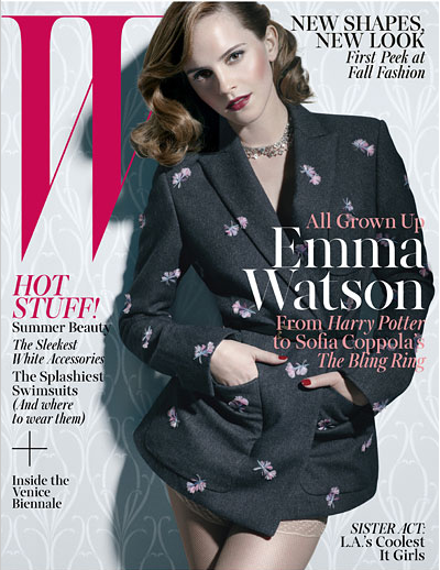 W magazine cover