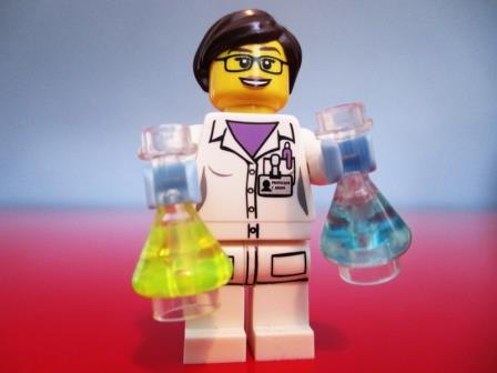 scientist female - LEGO